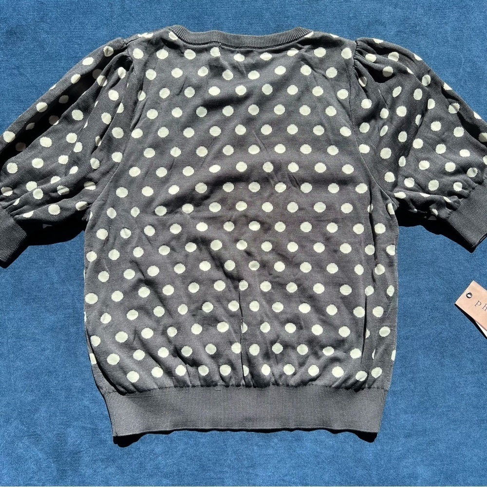 Philosophy Crop polka dot sweater​​​
